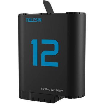 Акумулятор Telesin S0-ECB-02-TGP для екшн-камери GoPro 12/11/10/9 1750mAh [128325]