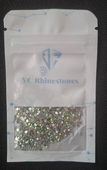 Стрази скляні Rhinestones DMC SS6 AB (Хамелеон) 1440 шт/уп холодна фіксація