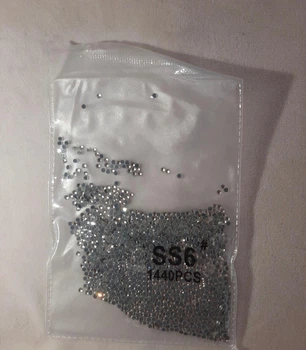 Стразі SS6 Crystal 1440 шт/уп термо hot fix