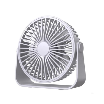 Портативний настільний вентилятор Portable Fan LK-72 Білий USB з акумулятором 800 мА·год, безшумний, компактний, для дому та офісу