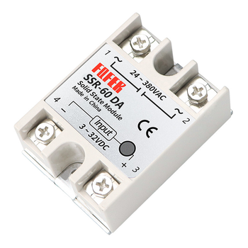 Твердотільне реле однофазне FQFER SSR-60DA DC-AC безконтактне комутаційне напівпровідникове безшумне (17-8)