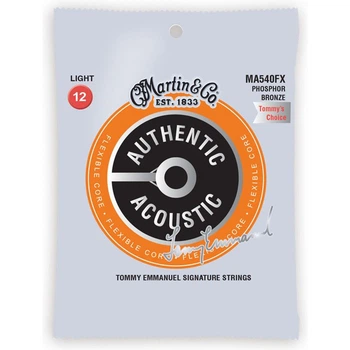 Струни Martin MA540FX Flexible Core Phosphor Bronze Authentic 12-54 Light Tommy Emmanuel