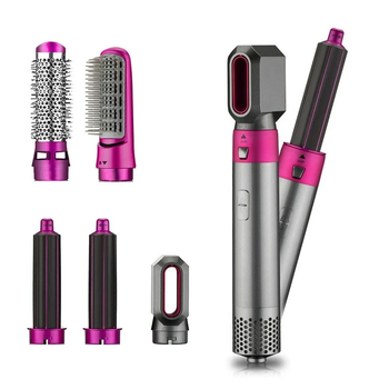 Фен-щітка для волосся Hot Air Styler 5 в 1 стайлер з функціями надання об'єму, випрямлення, завивання