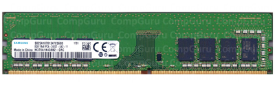 Оперативна пам'ять для ПК Samsung DDR4 8GB 2400MHz UDIMM 1Rx8 PC4-2400T Ref (M378A1K43BB2-CRC)