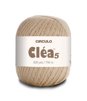 7684 CLEA 5 пряжа(100% мерс.бавовна, 151гр. 750м. ), бежевий