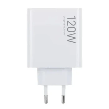 Адаптер от сети 220V на USB (45W), Type-C (25W) и Type-C (120W) с быстрой зарядкой 120W
