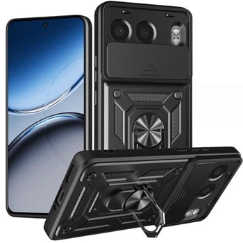 Чехол с защитой камеры Deexe Armor Shield для OnePlus Nord 4 - Black