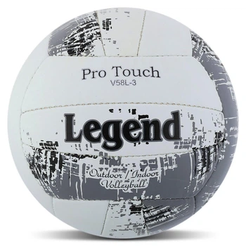 Мяч волейбольный размер №5 для игры в зале и на улице (Indoor/Outdoor) Legend Pro Touch 4071 White-Grey