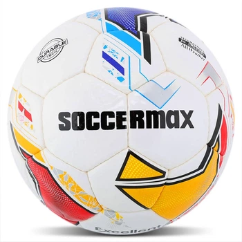 Мяч футбольный размер №5 Soccermax Excellent 9495 White-Yellow-Red