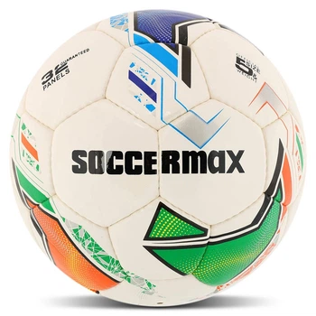 Мяч футбольный размер №5 Soccermax Excellent 9495 White-Green-Orange