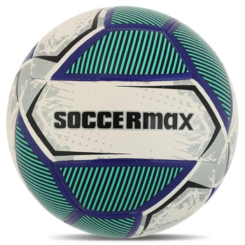 Мяч футбольный размер №5 Soccermax SMX 4120 White-Mint