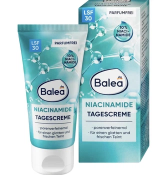 Солнцезащитный крем с 10% ниацинамида Balea Gesichtscreme Niacinamide LSF 30 50 мл