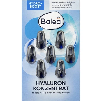 Увлажняющие капсулы концентрат с гиалуроновой кислотой Balea Konzentrat Hyaluron 7 шт