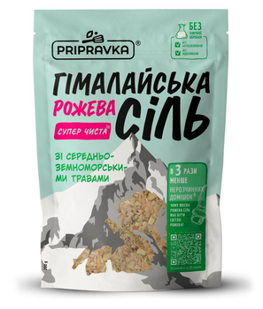 Гималайская розовая соль с средземноморскими травами Pripravka 200 г