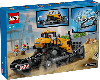 Zestaw klocków LEGO City Żółty buldożer 390 elementy (60466)