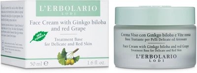 Крем "Гинкго билоба и черный виноград" L'Erbolario Crema Viso al Ginkgo Biloba e Alla Vite Rossa 50ml (470040-869040-2)