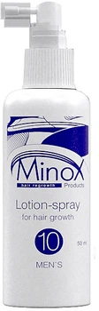 Стимулюючий ріст волосся лосьйон для чоловіків MinoX 10 Lotion-Spray For Hair Growth 200ml (635407-977194-2)