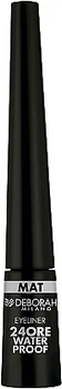 Водостойкая подводка для глаз с матовым эффектом - Eyeliner 24ore Waterproof Mat Eyeliner Black (982576-1273406-2)