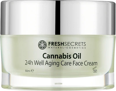 Крем для лица "Антивозрастной уход" - Madis Fresh Secrets Cannabis Oil 24? Well Aging Care 50ml (966863-1228170-2)