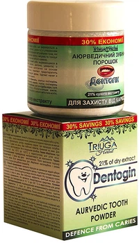 Аюрведический зубной порошок для защиты от кариеса Triuga Herbal 65g (65g) (745018-670069-2)