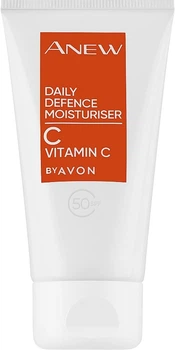 Дневной крем для лица с витамином С - Avon Anew Daily Defence Moisturises Vitamin C SPF 50 50ml (960928-1221786-2)