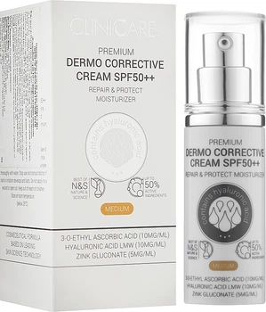 Корректирующий крем 5-в-1 с саморегулирующимся пигментом - ClinicCare Premium Dermo Corrective Cream SPF50++ 30ml (948367-1207129-2)