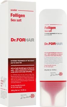 Пілінг для шкіри голови з частинками із солі мертвого моря - Dr.FORHAIR Sea Salt Scaler 300ml.