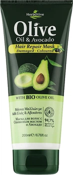 Маска для волос с маслом оливы и авокадо - Madis HerbOlive Olive Oil & Avocado Hair Repair Mask 200ml (966789-1228129-2)