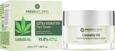 Крем для лица экстраувлажняющий с маслом конопли - Madis Fresh Secrets Cannabis Oil Extra Hydration Face Cream 50ml (966861-1228206-2)