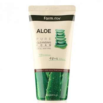 Пінка для вмивання з екстрактом алое Farmstay Aloe Pure Cleansing Foam 180ml (812833-733458-2)