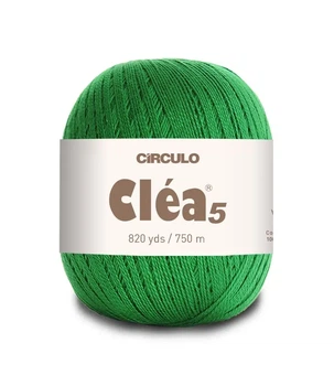5767 CLEA 5 пряжа(100% мерс.бавовна, 151гр. 750м. ), зелений