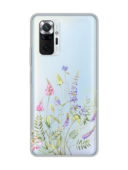 Прозрачный чехол для Xiaomi Redmi Note 10 Pro / 10 Pro Max :: Цветочная идиллия (принт 382)