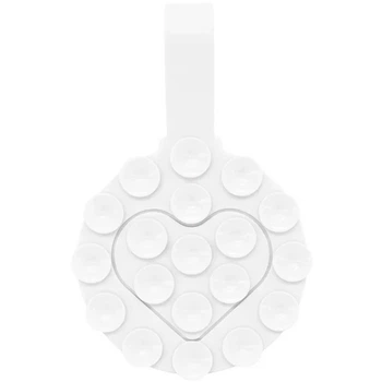 Тримач-присоска для телефону Double Side Silicone with a Strap White