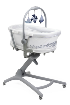 Дитяче ліжечко багатофункціональне Chicco Baby Hug Pro 5 в 1 Біле (8058664173266)