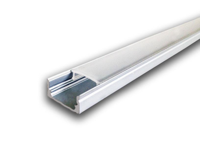Профиль алюминиевый анодированный + рассеиватель для LED накладной ленты.
