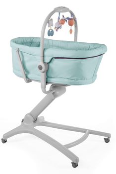 Дитяче ліжечко багатофункціональне Chicco Baby Hug Pro 4 в 1 Aquarelle М'ятa (8058664092178)