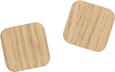 Набір магнітів Naga Super Strong з дубового шпону 2.5 x 2.5 см 2 шт (ZES5708573202900)