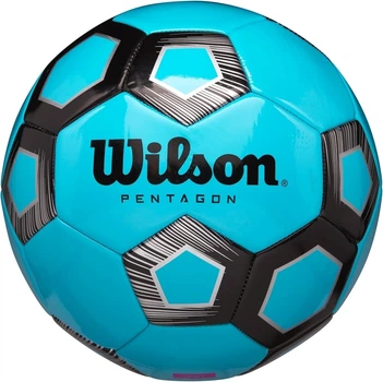 Футбольный мяч Wilson PENTAGON голубо-черный Размер 5 WTE8542XB05