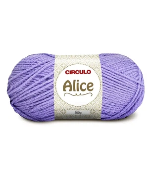 633 ALICE пряжа (50% акріл, 50% поліестер, 100гр. 200м. ), фіолетовий/бузковий