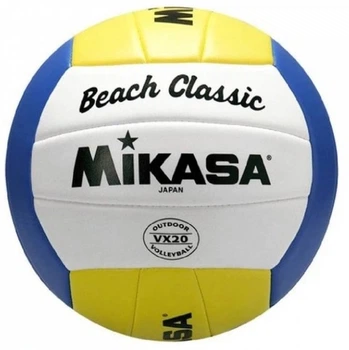 Мяч для пляжного волейбола Mikasa Beach Classic VX20 №5 Бело-желтый