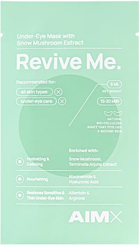 Патчі під очі - AIMX Revive Me Under Eye Mask With Hyaluron 5ml (1421153-29755163)