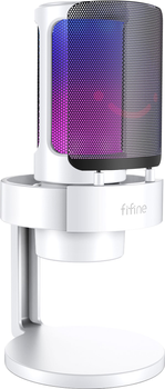 Mikrofon pojemnościowy Fifine A8W AmpliGame RGB White (4820216972085)
