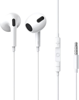 Навушники Baseus Encok 3.5mm lateral in-ear Wired Earphone H17 White (NGCR020002)