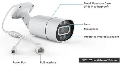 IP WiFi камера C16 3MPX TUYA APP с удаленным доступом уличная