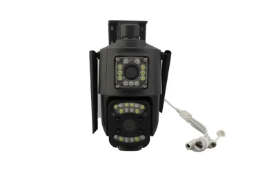 IP камера видеонаблюдения RIAS Q821 (CareCamPro APP) Wi-Fi 2 объектива 2MP+2MP уличная с удаленным доступом