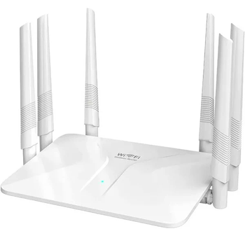 Високошвидкісний маршрутизатор WI-FI роутер 6 антен PIX-LINK LV-WR50Q White (17966)