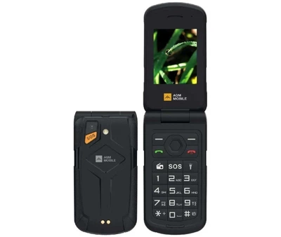 Смартфон розкладний AGM M10 Flip 4G чорний