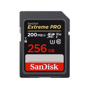 Карта памяти SanDisk 256ГБ SDXC C10 UHS-I U3 R200/W90MB/s Extreme Pro флеш-карта сандиск