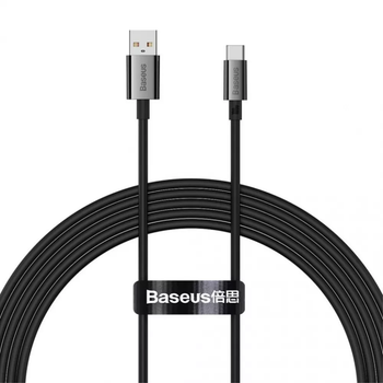 Кабель Baseus Superior Series Fast Charging Data Type-C 100W 1m чорний P10320102114-00