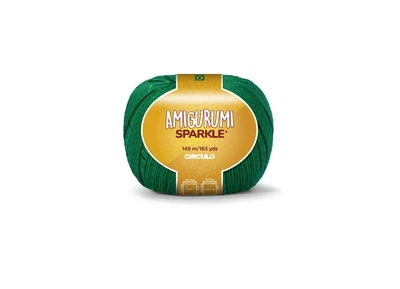 5767 AMIGURUMI SPARKLE пряжа (98% бавовна, 2% металік 80 г.149 м.), зелений